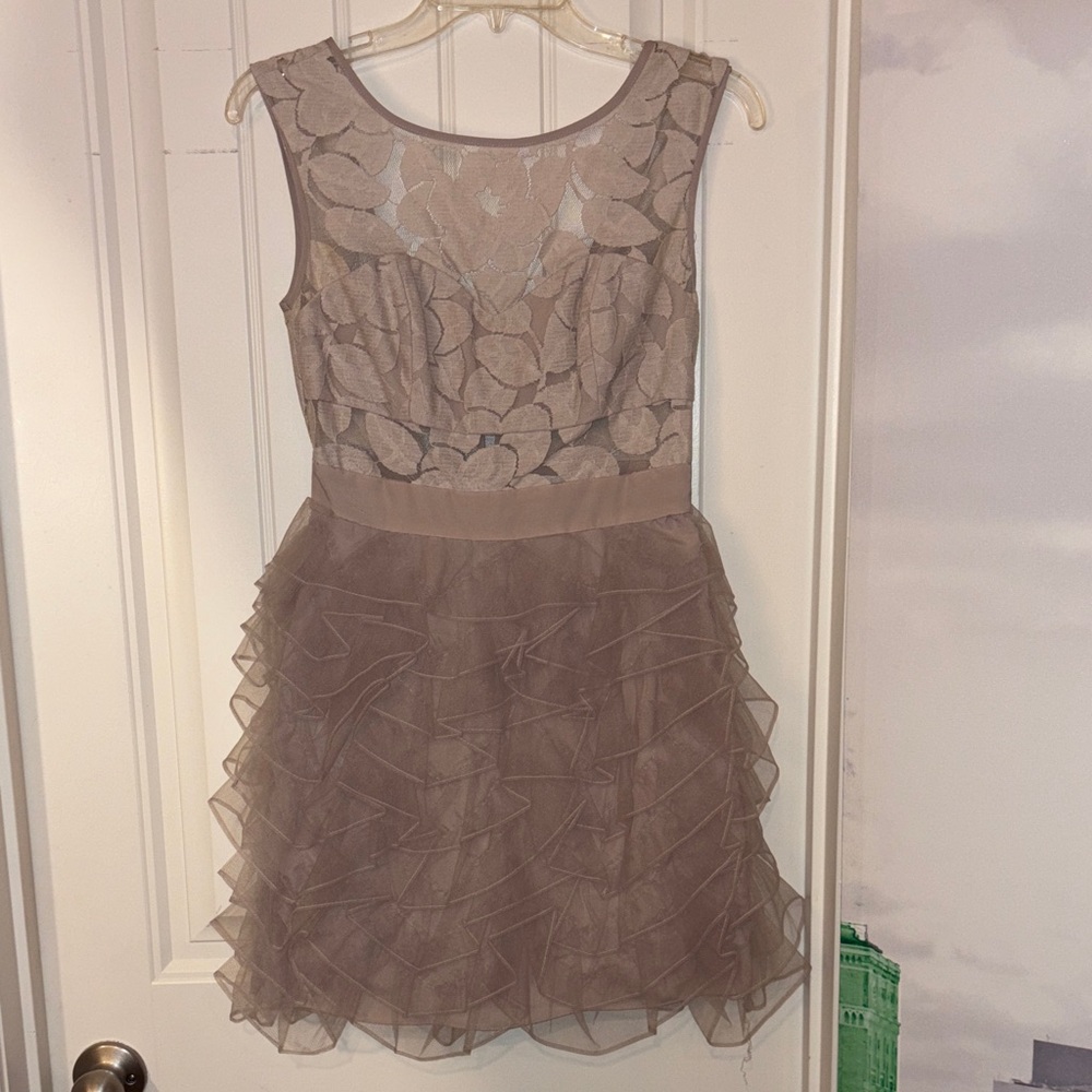 NWOT BCBGeneration Taupe Sleeveless Dress